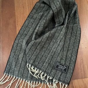 Vintage Dior herringbone scarf